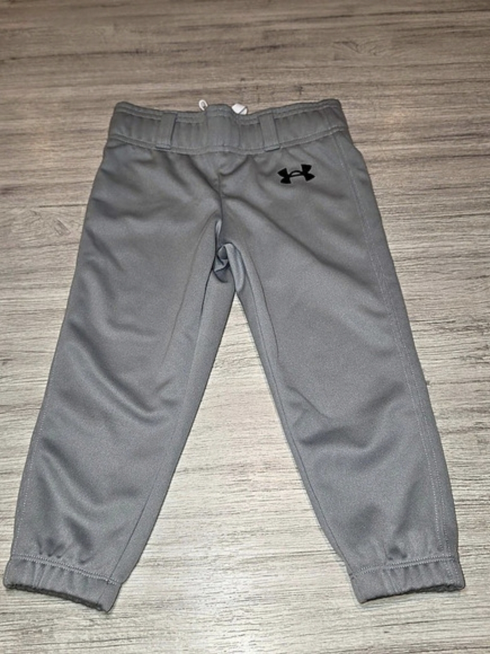 Under Armour Pull Up Baseball Pants With Belt Loops Youth Gray Boys Size XXXS